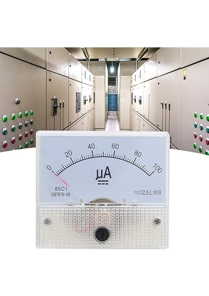 85C1 Dc Analog Panel Metre 0~100UA Pointer Ampermetre Amper Metre Elektrik Ekipmanları Için indirimleri