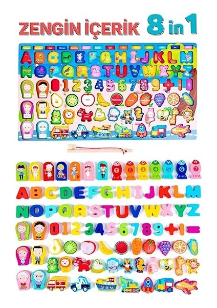 Tahtası 8'i Bir Arada Çok Fonksiyonlu Balık Tutma ve Eşleştirme Macerası modelleri