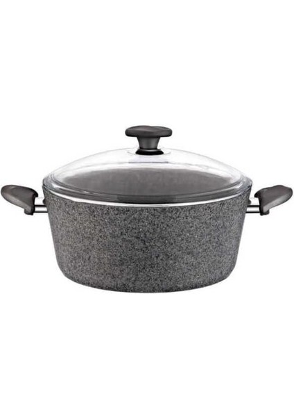 Nature Stone 20 cm Granit Tencere, Gri