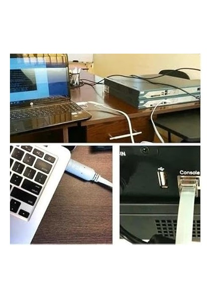 3852A USB Cisco Konsol Consol RJ45 USB 2.0 To RJ45 Konsol Kablosu – 1.8m (CH340 Chipset) Cisco Router &amp; Switch Uyumlu CH340 Kablosu fırsatları