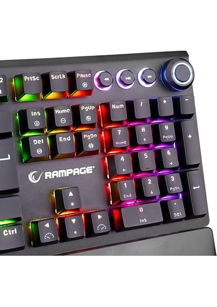 KB-R92 Thunder Red Switch Rgb Ledli Bilek Destekli Mekanik Gaming Oyuncu Klavye modelleri