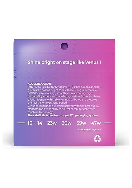 Venüs Akustik Gitar Teli Vag Sl 10-47 Super Light fiyatları