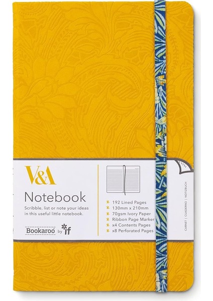 Bookaroo A5 Günlük Sarı Çiçek Desen