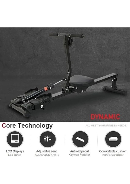 RW600 Amortisörlü Kondisyon Küreği 12 Kademe Direnç Ayarlı fırsatları