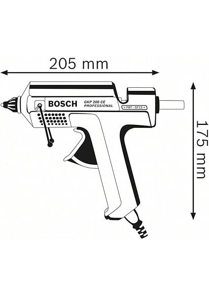 Professional Gkp 200 Ce Tutkal Tabancası (500 W, Yapıştırma Performansı: 30 Gr/dak) modelleri