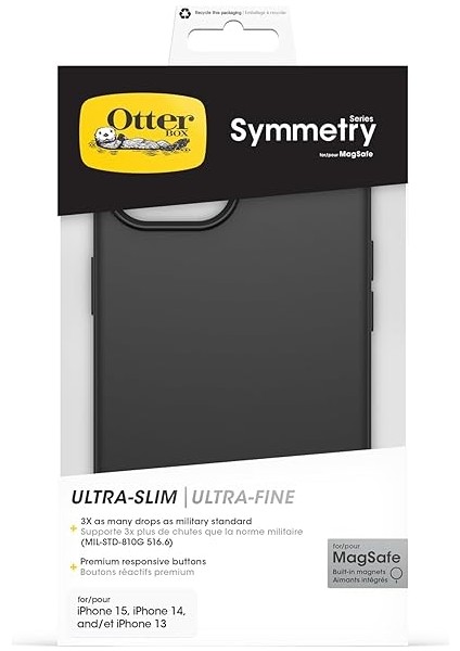 iPhone 16E, 15, 14, 13 Için Symmetry Magsafe Kılıf, Darbeye, Düşmeye Dayanıklı, Koruyucu Ince Kılıf, Askeri Standartlara Göre 3x Test Edilmiştir, Siyah indirimleri