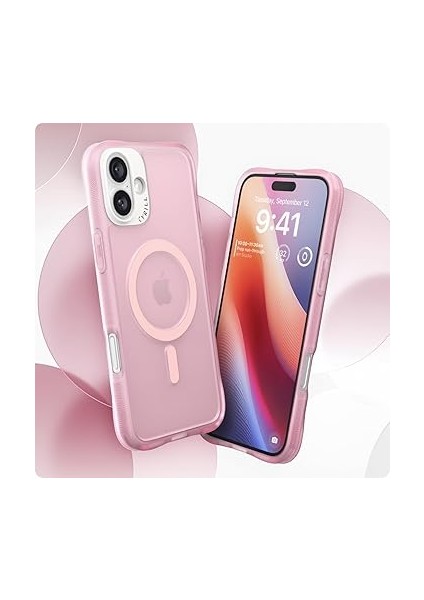 Ciel By Cyrıll iPhone 16 Magsafe Kılıf Ultrasheer Mag Sararma Karşıtı Hava Kanalı Teknolojisi™ Askeri Sınıf Koruma Baby Pink Mat Kapak - ACS08259 fiyatları