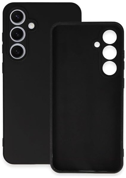 Aksesuar Samsung Galaxy S24 Fe ile Uyumlu Içi Kadife Kamera Korumalı Lansman Silikon Kılıf Ince Yapılı Tam Koruma Sağlayan Kamera Korumalı Kılıf (Siyah) modelleri