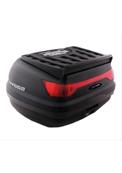 52 Lt Motosiklet Arka Çanta Üst Bagaj Sırt Dayamasız Basic Model Siyah Bagaj Topcase