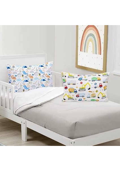 Amabc Yastık Kılıfı Çocuk Bebek Yastık Kılıfı Pamuk Bebek Yastık Kılıfı Yastık Kılıfı Yastık 40 x 60 cm Genç Yastık Kılıfı Kız Çocuk Günü Hediyesi Dinozor Kamyon fiyatları