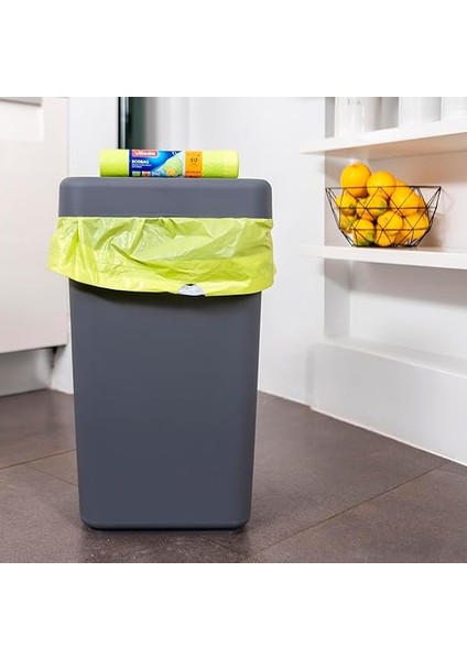 Büzgülü Limon Kokulu Çöp Torbası 30 Litre - 15'li, Yeşil, Orta fiyatları