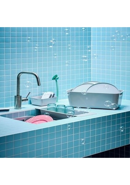 Rınnıg Bulaşık Yıkama Fırçası Kazıyıcı Kenarlı ve Vantuzlu, Açık Yeşil, 904.078.11 indirimleri