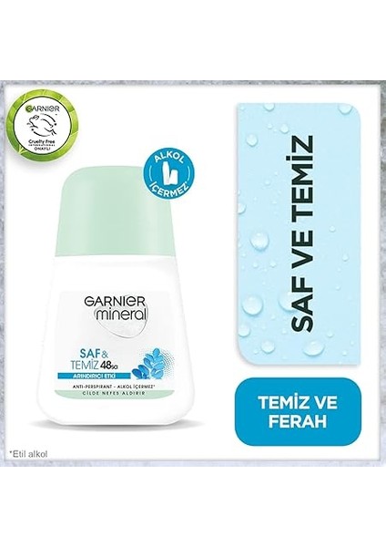 Mineral Saf&amp;temiz Arındırıcı Etki Roll-On Deodorant fiyatları