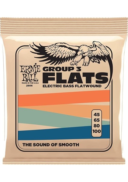 Ball Flatwound Grup Iii Elektrik Bas Telleri, 45-100 Ayar