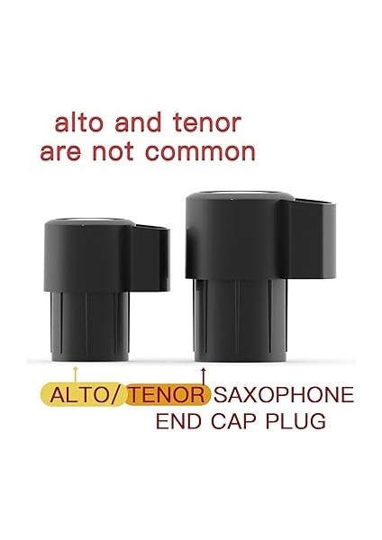 2 Paket Alto Saksafon Uç Kapağı Tapası, Saksafon Bükülmüş Boyun Anahtarı Için Çarpma Önleyici Kapak, Soprano Saksafonlarla Uyumlu fırsatları