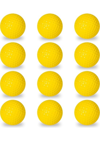 Sports Golf Topları – Resmi Boyut – Iç Veya Dış Mekan Golf Antrenmanı – Golf Egzersizleri Için Kısıtlı Top Dövüşü – 12'li Paket – Arka Bahçe Eğitimi