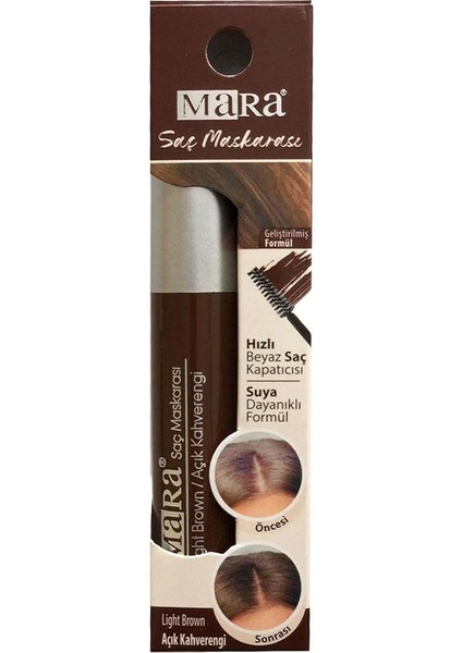 Kozmetik Saç Maskarası Açık Kahve 1 Paket (1 x 250 G)