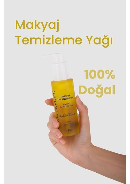 Natural Makyaj Temizleme Yağı Jojoba ve Skualan İÇERIKLI%100 Doğal ve Vegan 100 ml indirimleri