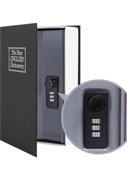 24CM Xl Büyük Boy Kitap Şeklinde Gizli Kasa Şifreli Kilitli Sözlük Para Mücevher Kasası modelleri