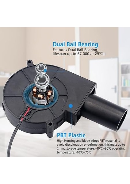 Radyal Fan, 12 V, 220 V Soğutma Fanı, Ev Aletleri Için Kontrollü, Havalandırma, Barbekü, Şişirilebilir Şömine, Isıtma Cihazları, Mangal, Piknik Için Türbin modelleri