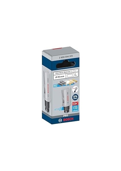 1 x Pro Multi Material Power Change Plus Delik Testeresi (Yumuşak Ahşap, Alçıpan Duvar Için, Çap 25 Mm, Profesyonel Aksesuar, Matkap/tornavida Için) fiyatları