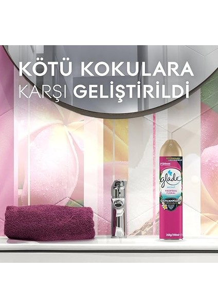 Hava Tazeleyici Aerosol, Oda Kokusu, Tropikal Floral, 300ML modelleri