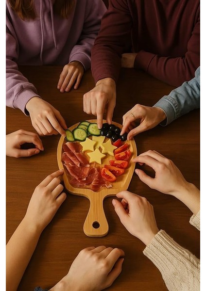 High-Tech Bambu Sunum Tabağı – Doğal Ahşap Servis Tahtası, Şık Saplı Sunum Tepsisi, Çevre Dostu Mutfak Ürünü, Kahvaltı ve Atıştırmalık Için Ideal, Leke Tutmaz – Eko Tasarım modelleri