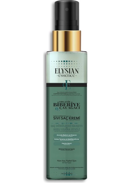 Essence Biberiye &amp; Çay Ağacı Sıvı Saç Kremi – Durulanmayan, Saç Dökülmesine Karşı, Hızlı Uzama Etkili Bakım Spreyi 150 ml