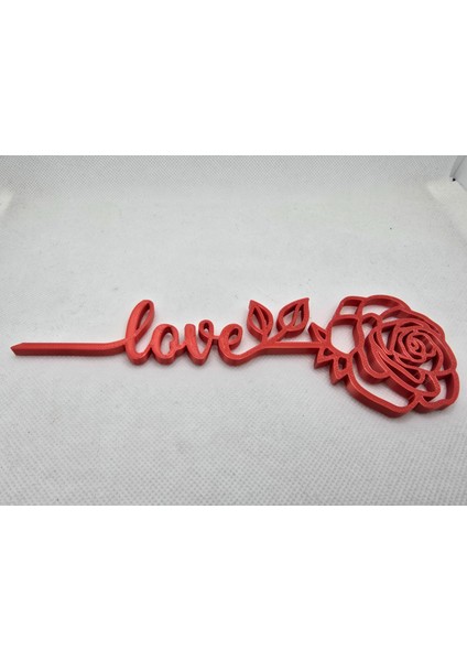 Sevgililer Günü Gülleri Pla Kırmızı Doğal Malzeme Hediyelik Eşya