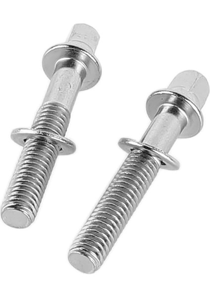 2 Adet Davul Kısa Vida, Dayanıklı Paslanmaz Çelik Varil Germe Çubukları Sıkı Vida Perküsyon Yedek Aksesuar (WC901)