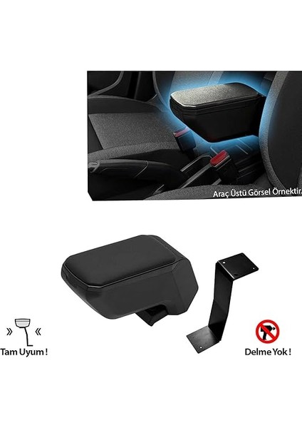 Auto Accessorıes Renault Symbol 2013 Sonrası Ile Uyumlu Çelik Ayaklı Kolçak, Kol Dayama - A+ Kalite Abs Malzeme (Siyah) modelleri