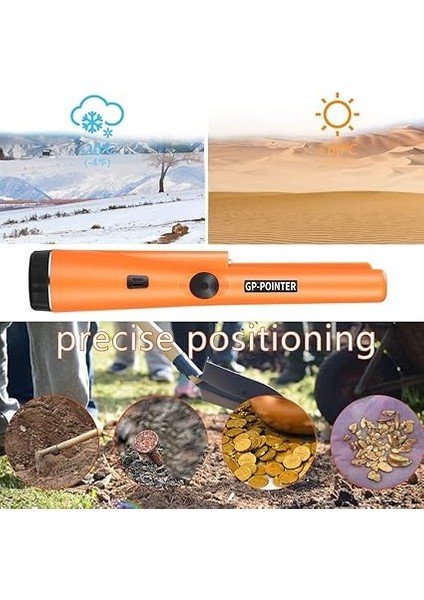 Metal Dedektörü Pinpointer Taşınabilir Metal Dedektörü IP66 Su Geçirmez Metal Pinpointer Metal Dedektörü Junior Yüksek Hassas 360° Tarama Altın Paralar Metal Dedektörü Altın Para Avı Relics Takı Için Metal Dedektörü indirimleri