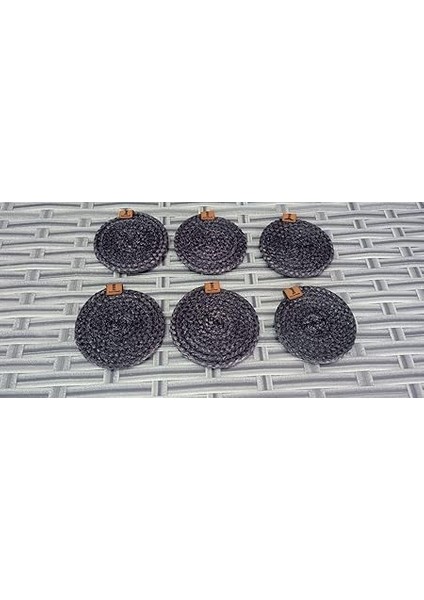 Adet Hasır Bardak Altlığı Çay Kahve Fincan Altlığı Antrasit fiyatları