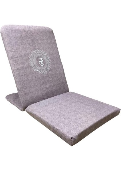 Sandalyesi, Backjack, Sırt Destekli Yer Minderi, Ohm Baskılı Meditasyon Sandalyesi (Mor) modelleri