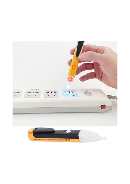 Dedektörlü Temassız Işıklı Kablo Voltaj Test Elektrik Kaçak Dijital Kontrol Kalemi Cihazı fırsatları