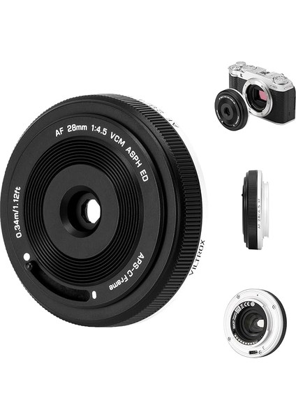 Af 28MM F4.5f/4.5 Xf Gözleme Lensi Fuji x Mount Için, Geniş Açı Tam Çerçeve Otomatik Odak Lensi Fuji X-Mount Fujifilm Kameralar X-T5 X-H2 X-T50 X-M5 X-T30 Iı X-Pro3 X-S20 X-E4 ile Uyumlu