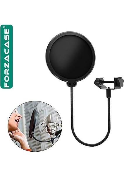Çift Katmanlı Stüdyo Için Mikrofon Pop Filtre Canlı Yayın, Müzik Pop Filter - FC1089 fiyatları