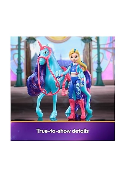 Academy, Isabel &amp; River Seti, 2 Sürüş Aksesuarı ve Saç Şekillendirme Aleti, Bebekler ve Tek Boynuzlu At Oyuncakları 4 Yaş ve Üzeri Kızlar Için modelleri