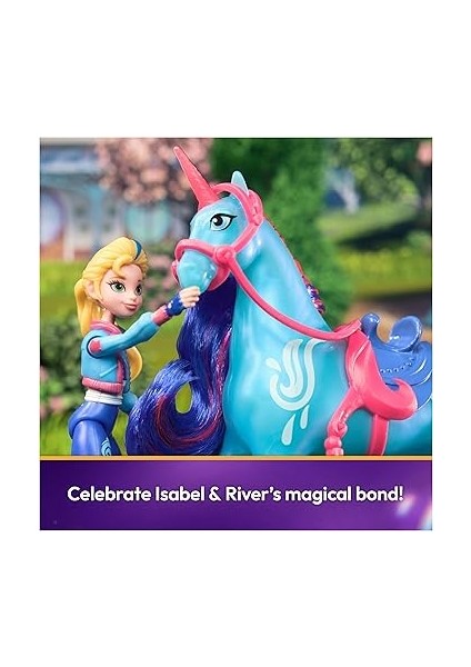 Academy, Isabel &amp; River Seti, 2 Sürüş Aksesuarı ve Saç Şekillendirme Aleti, Bebekler ve Tek Boynuzlu At Oyuncakları 4 Yaş ve Üzeri Kızlar Için fırsatları