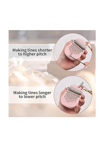 Enstrümanlar Mini Kalimba Başparmak Piyano, 8 Tuşlu Taşınabilir Müzik Aleti, Tune Hammer Dahil, Yetişkinler Için Ideal Hediye, Seyahat Dostu Müzik Aleti fırsatları