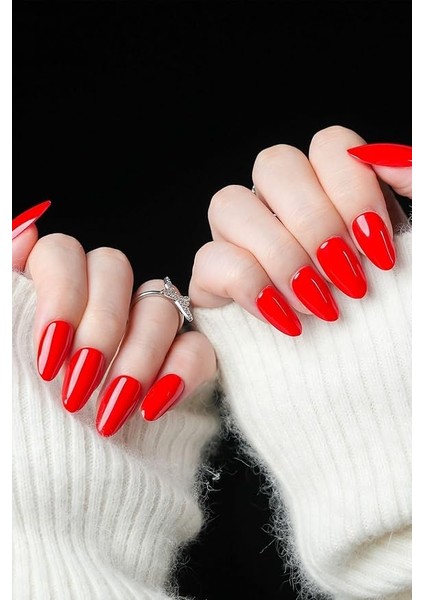 Beauty Takma Tırnak Seti &amp; Zararsız Yapıştırıcı Nar Çiçeği fiyatları