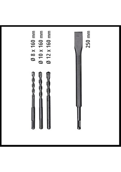 Kırıcı Delici Tc-Rh 620 4f Kit (620 W, Pnömatik Darbe Mekanizması, 2,2 J Darbe Gücü, Darbeli Delme, Delme, Kırma ve Keskileme, Sds-Plus, Sürekli Çalışma Kilidi) - 4257992 modelleri