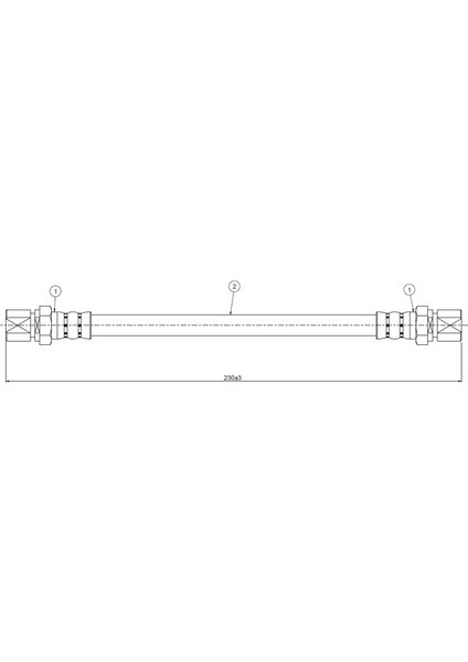 C800257A Fren Hortumu Arka 90445758 96179489 (2 Adet Fiyatıdır)