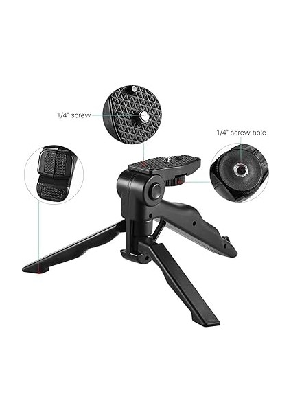 Tripod Modern Tasarım 3 Ayak Mini Kamera ve Telefon Tripodu + Döner Başlık Telefon Tutucu Hafif Taşınabilir K555 indirimleri