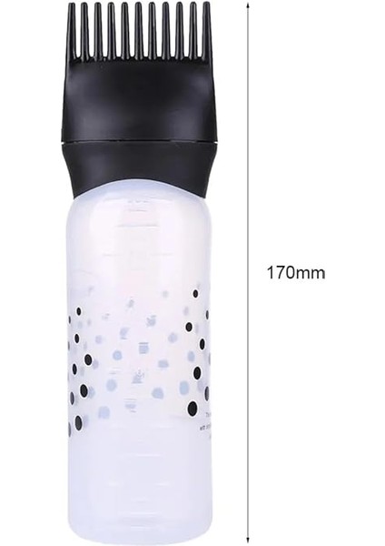 120 ml Plastik Saç Boyası Doldurulabilir Şişe Aplikatör Kuaför Saç Boyama Tarağı Aplikatörü fiyatları