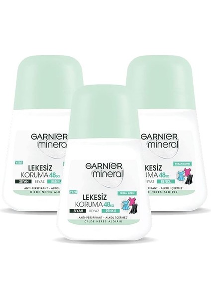 3'lü Mineral Lekesiz Koruma Roll-On Deodorant Seti