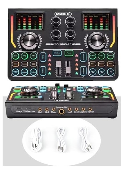 Gmx-1 Titanium Set Efektli Ses Kartı Mikrofon Kulaklık Stand Kayıt Canlı Yayın (Pc ve Telefon) fiyatları