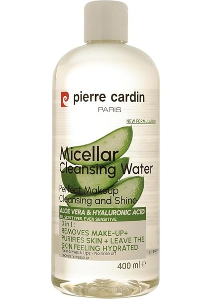 Cardin Gently Cleansing Micellar Water With Aloe Vera &amp; Hyaluronic Acid-Makyaj Temizleme Suyu 400 ml