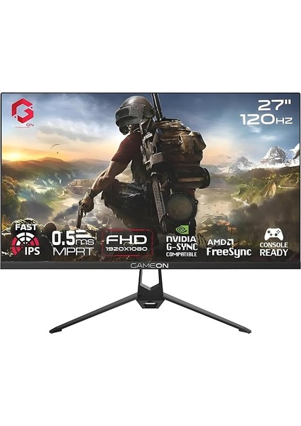 GOES27FHD120IPS 27" Fhd, 120Hz, Mprt 0.5ms, HDMI 2.1, Ps5 Destekli Çerçevesiz IPS Siyah Oyuncu Monitörü