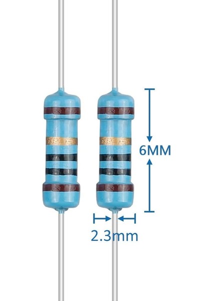 1/4W Direnç Çeşitleri Kiti 40 Değerler 400 Adet 1/4WATT Metal Film Sabit Dirençler Çeşitlilik Paketi 0 Ohm Ila 10M Ohm 0.25 Watt Rohs ±% 1 Tolerans ile Uyumlu modelleri